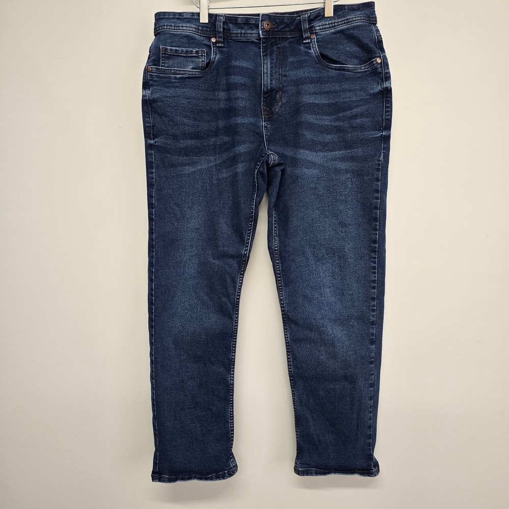 TPJ The Perfect Jean Mens 34x30 Dark Wash Athletic Fit Stretch Denim Casual